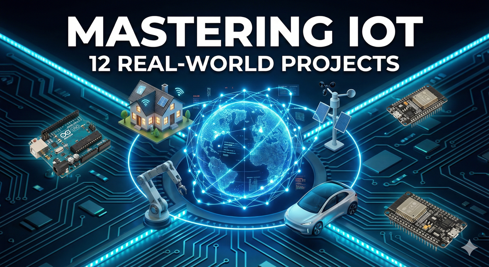 IoT Engineering Course using ESP32 with 12 Real-World Projects